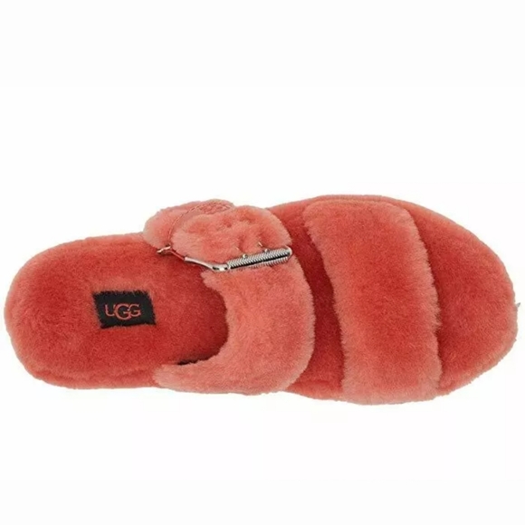 Women's UGG FUZZ Sheepskin Slipper Slides Mariposa - Picture 5 of 8